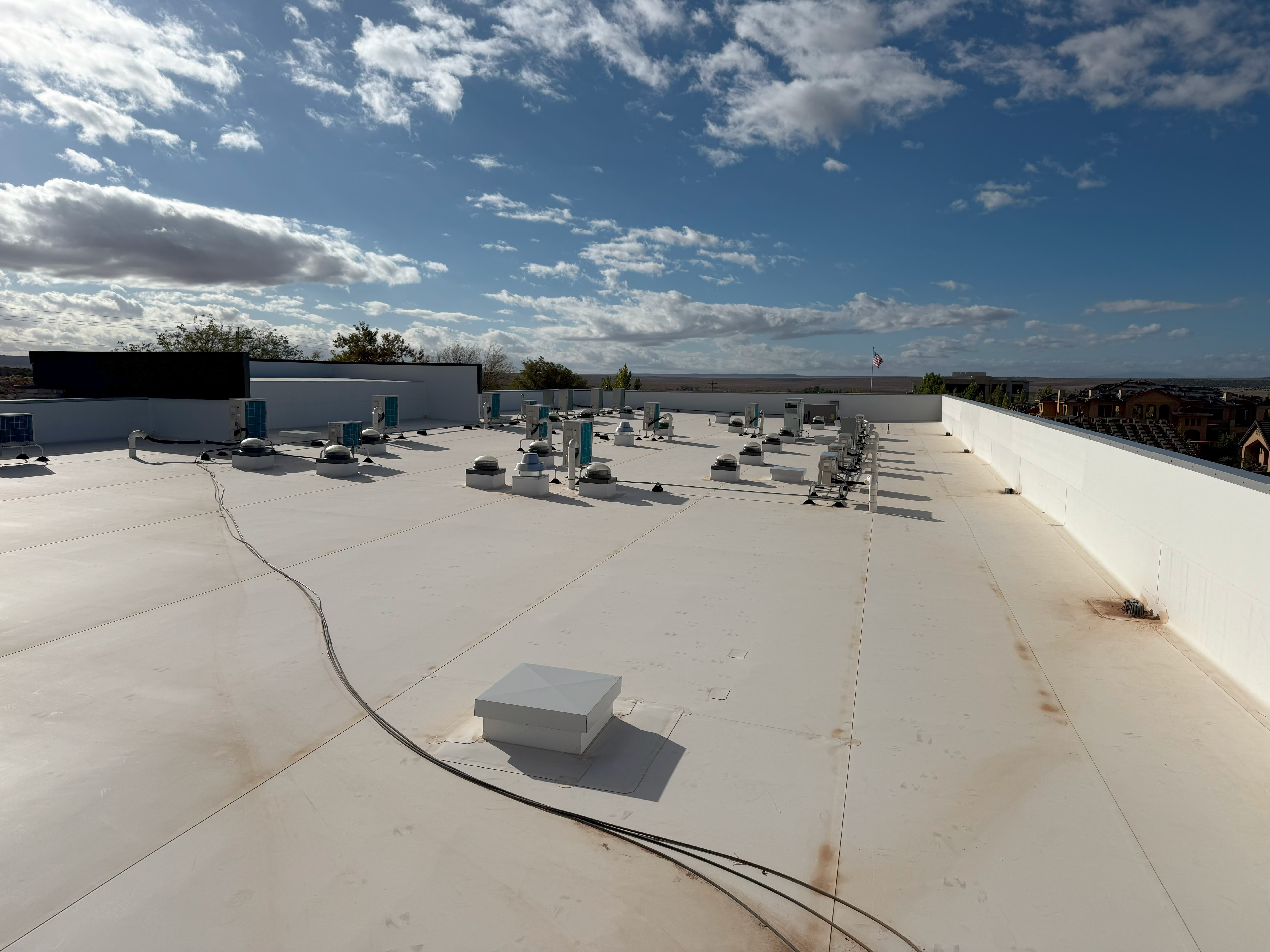 Commercial flat roof