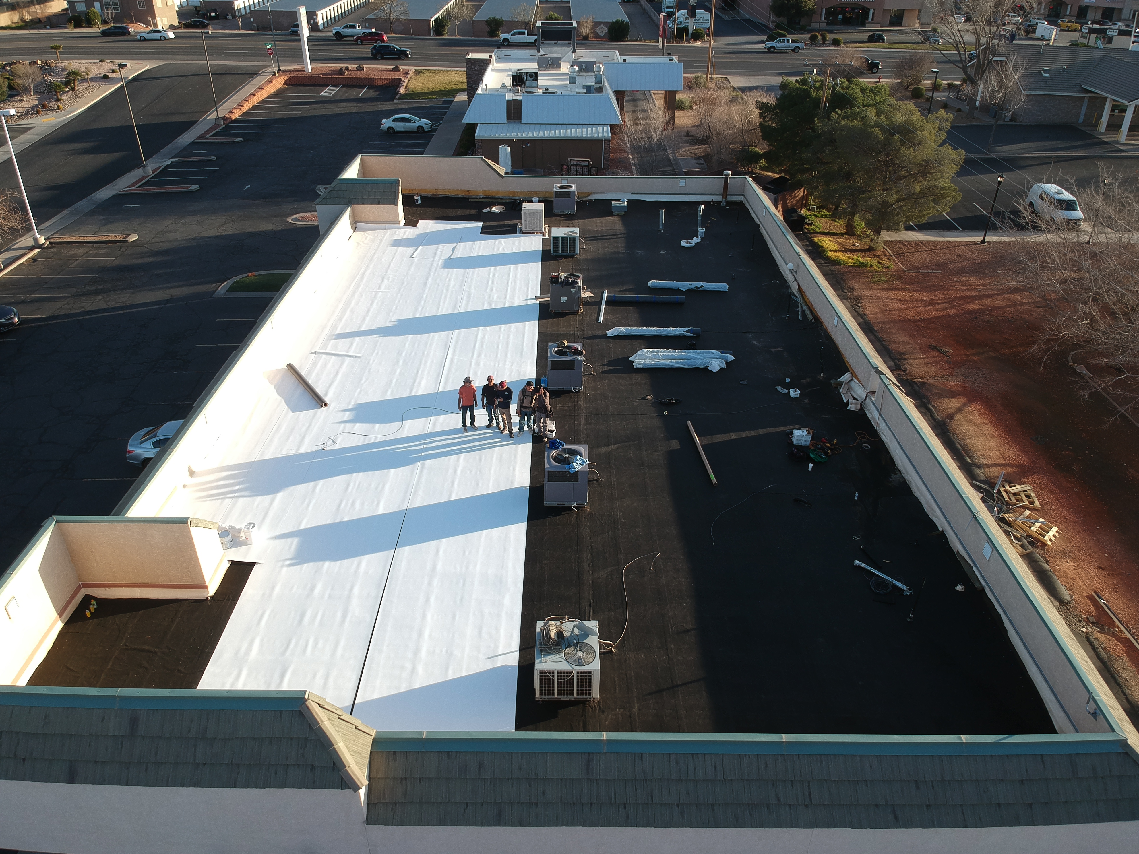 Commercial roof replacement
