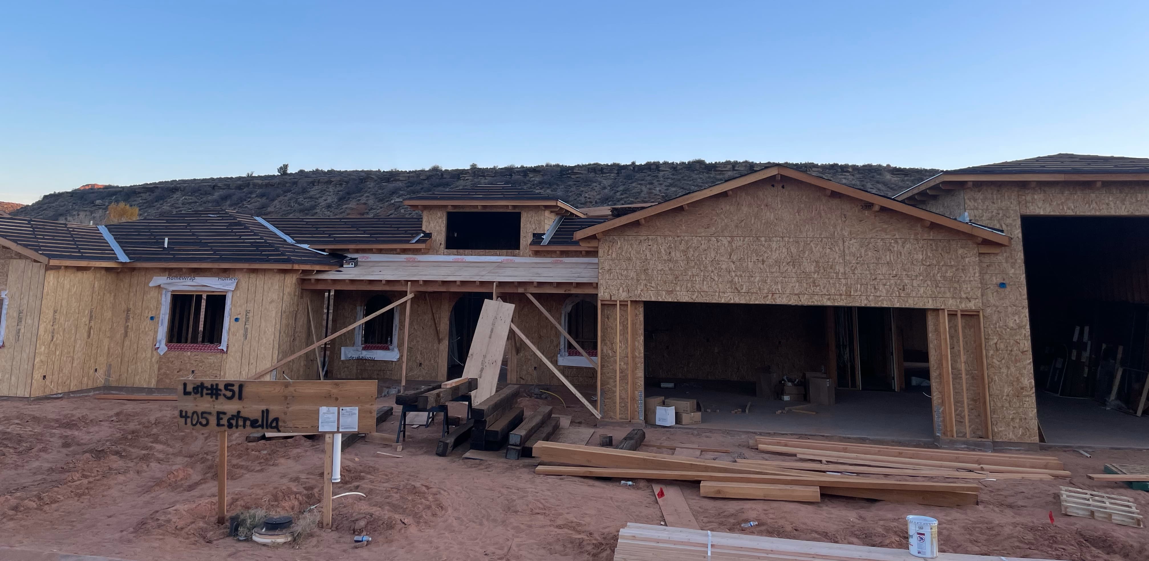 New construction roof